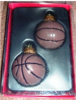 (image for) Christmas Sports Ball Ornament Basketball - Click Image to Close